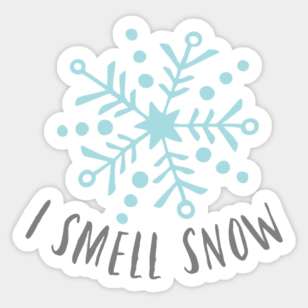 I smell snow Sticker by DreamsofTiaras